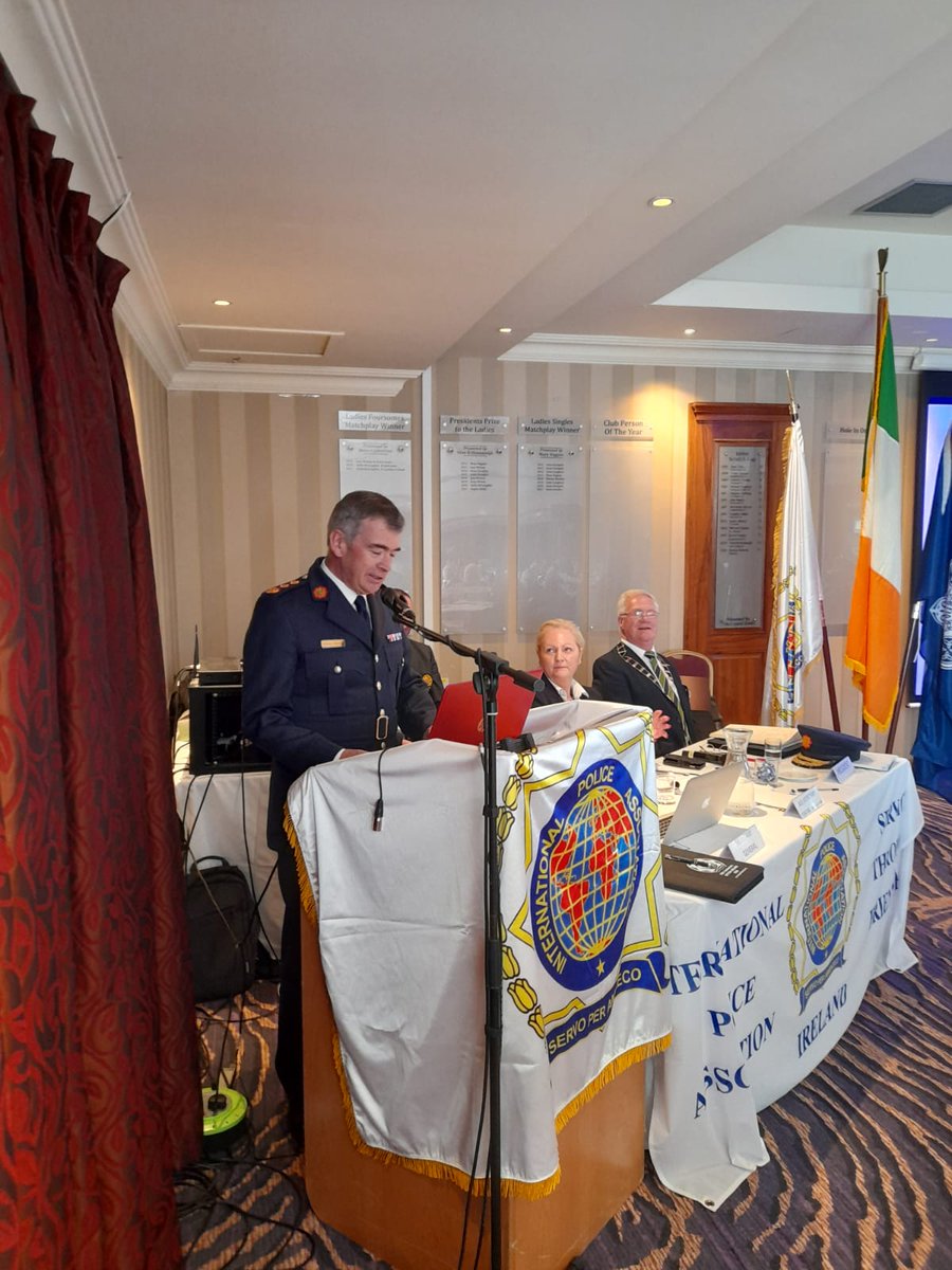 Commissioner Harris opened the International Policing Association Congress in Trim, Co. Meath today. This was the first meeting of this kind in 3 years. It was a great opportunity to meet with friends from home and abroad.
