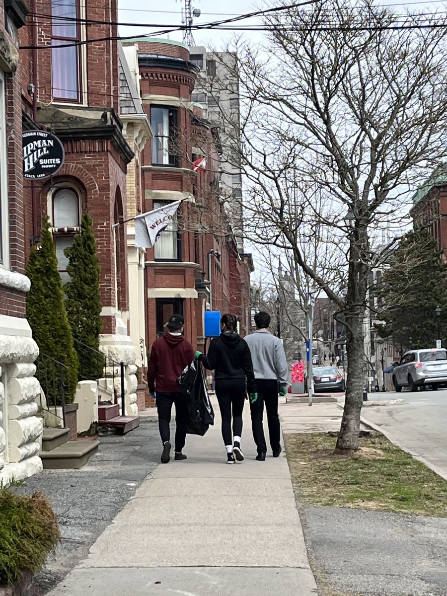 DonnaReardonSJ's tweet image. April 22… More local volunteers of the cleanup team on Germain this morning!! Thanks so much. ⁦@cityofsaintjohn⁩