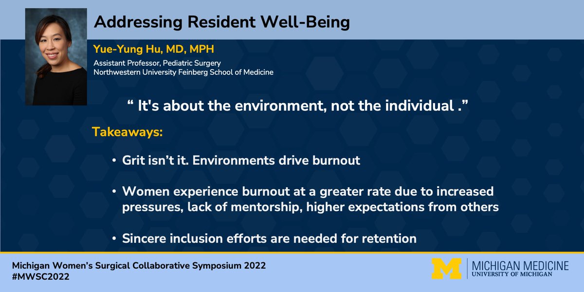 Michigan Surgery (@umichsurgery) on Twitter photo How good is this talk on resident well-being from <a href="/YueyungHu/">Yue-Yung Hu, MD, MPH</a>? ๐
Fantastic insights from the @The_SECONDTrial and beyond at #MWSC2022. A few pearls ๐ How good is this talk on resident well-being from <a href="/YueyungHu/">Yue-Yung Hu, MD, MPH</a>? ๐
Fantastic insights from the @The_SECONDTrial and beyond at #MWSC2022. A few pearls ๐