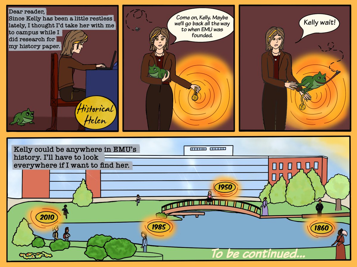 ComicsEcho's tweet photo. Check out the newest issue of "Historical Helen" (by Brie Beasley)!

Make sure to check out our other comics at https://t.co/WMGxjOLbT6! And stay tuned here for more of our comics posted weekly!

#comics #easternecho #EMU #echocomics #ypsilanti https://t.co/xfWJ1dc0RY