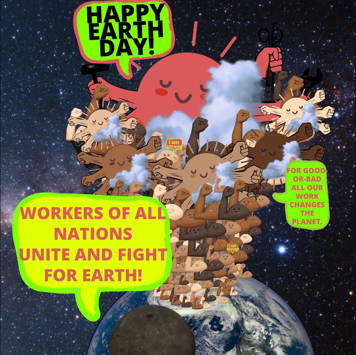 SunriseLabor's tweet photo. Happy Earth Day everyone! #EarthDay #UnionStrong https://t.co/ECODuPayPf
