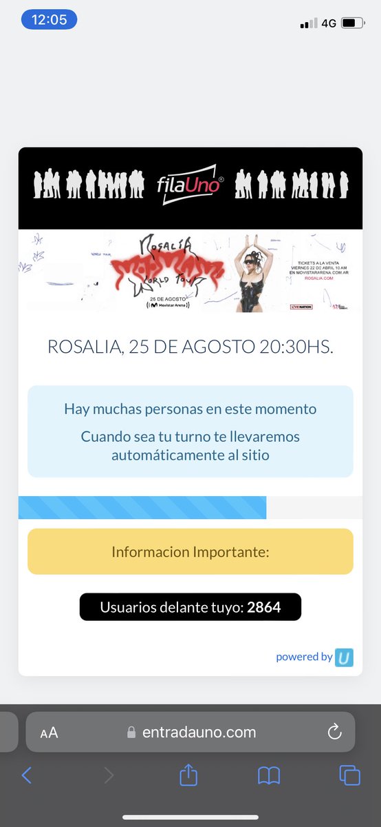 Alguien sabe que me conviene hacer? Estoy tildada en la página para comprar entradas de rosalía hace dos horas. -#motomamis ayuda #motomami #MOTOMAMITOUR