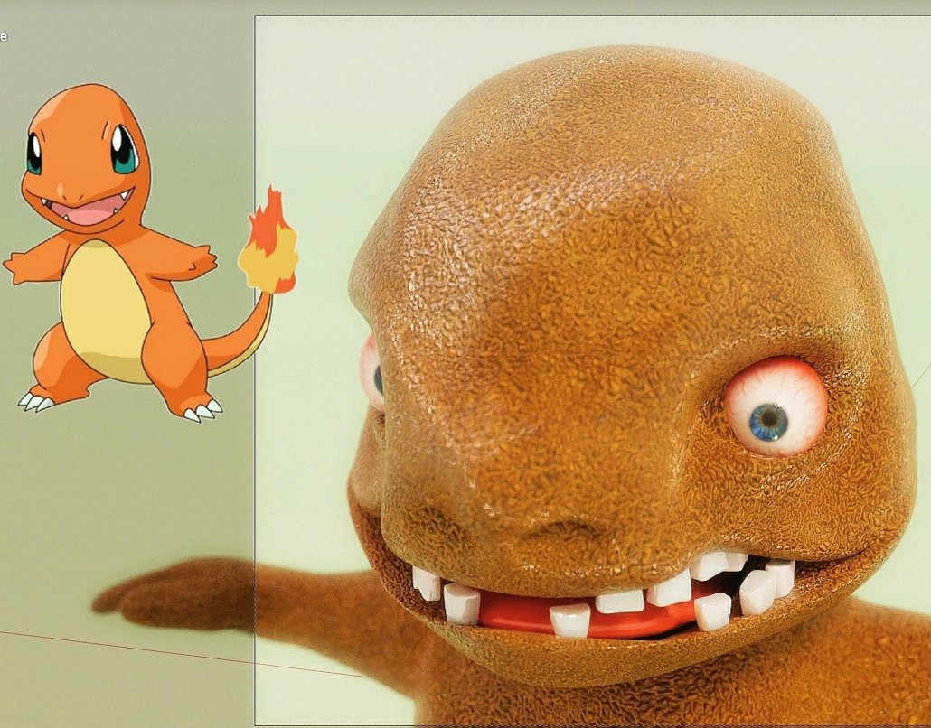 AmitBenHaim1's tweet photo. I think I am getting better in this 3d modeling stuff 😂.
#3dmodeling #Blender3d #blender #Pokemon #charmander #CGI #3dart #3Dartist #conceptart #fanart #render #3D #3DModel #NFTs #WIP #art #characterdesign #cgiart #model https://t.co/mt3E44bCGu