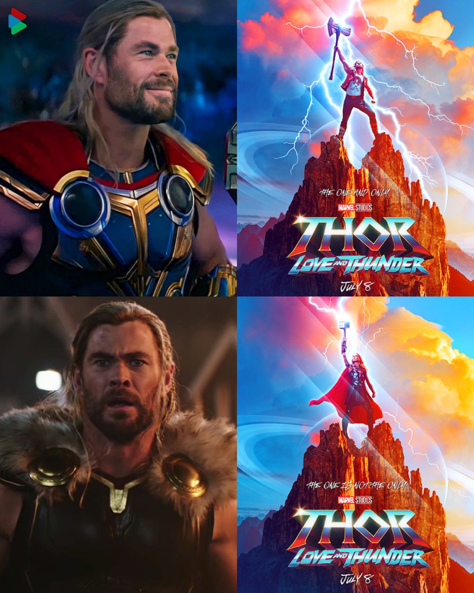 BingeWatchThis_'s tweet photo. He's not the only one anymore. #ThorLoveAndThunder https://t.co/m7ZA2C3qN3