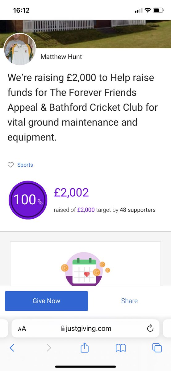 BathfordCC's tweet photo. We’ve smashed it! Thanks to everyone who’s sponsored Matt in his world record attempt at the longest bowling run-up this Sunday. Come along to the ground to see him achieve it in person https://t.co/UMskGqZmFh
