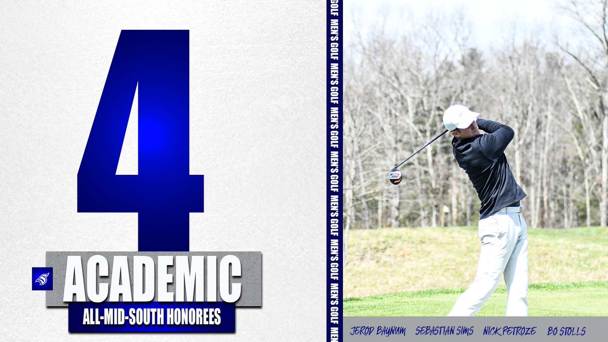 Congrats to men's golfers Jerod Baynum, Nick Petroze, Sebastian Sims, &amp; Bo Stolls on being MSC Academic Honorees. <a href="/ThomasMoreGolf/">Thomas More Golf</a> 

#LetsGoSaints