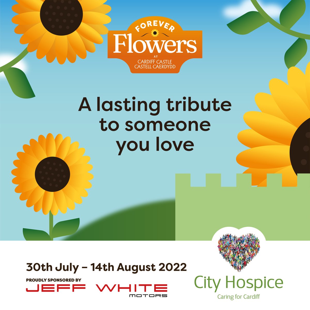 CityHospice's tweet photo. Have you bought your #ForeverFlower yet? ๐ป
A unique and lasting tribute to someone you love displayed in the beautiful Cardiff Castle / Castel Caerdydd from July 30th to August 14th
Find out more here https://t.co/s3pNqdcNUF
Sponsored by @JeffWh1teMotors https://t.co/16m0PTndsL