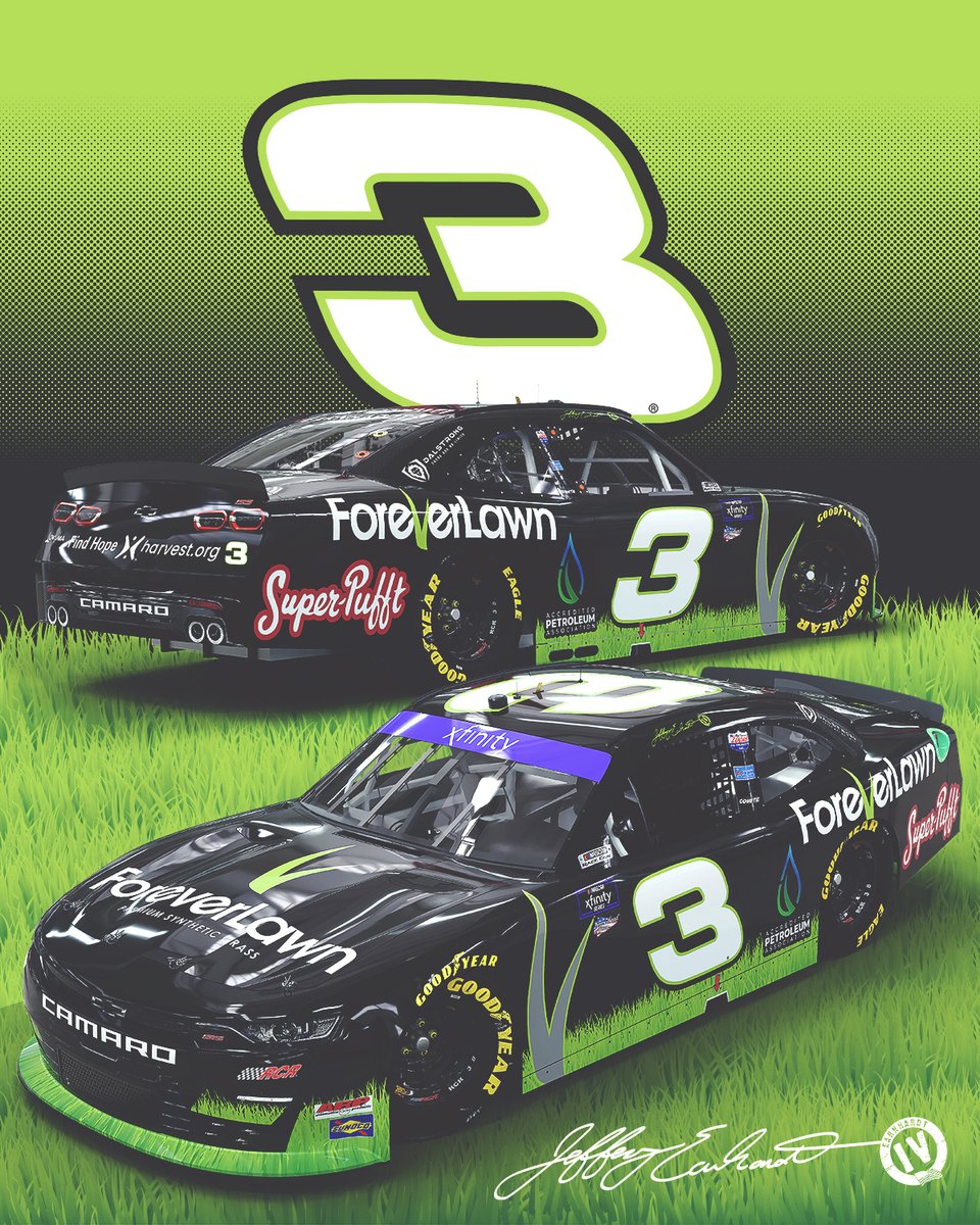 NASCAROReillyAP's tweet photo. .@JEarnhardt1 🤝  No. 3 🤝  @TALLADEGA https://t.co/YYX0Bhfaof