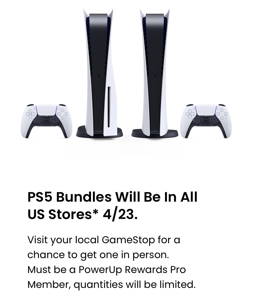 PlayStation 5 PS5 Restock News on Twitter "GameStop instore PS5