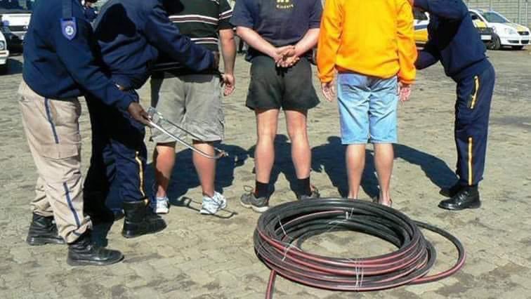 These Zimbabweans are a problem. They are stealing our cables everywhere in South Africa.
