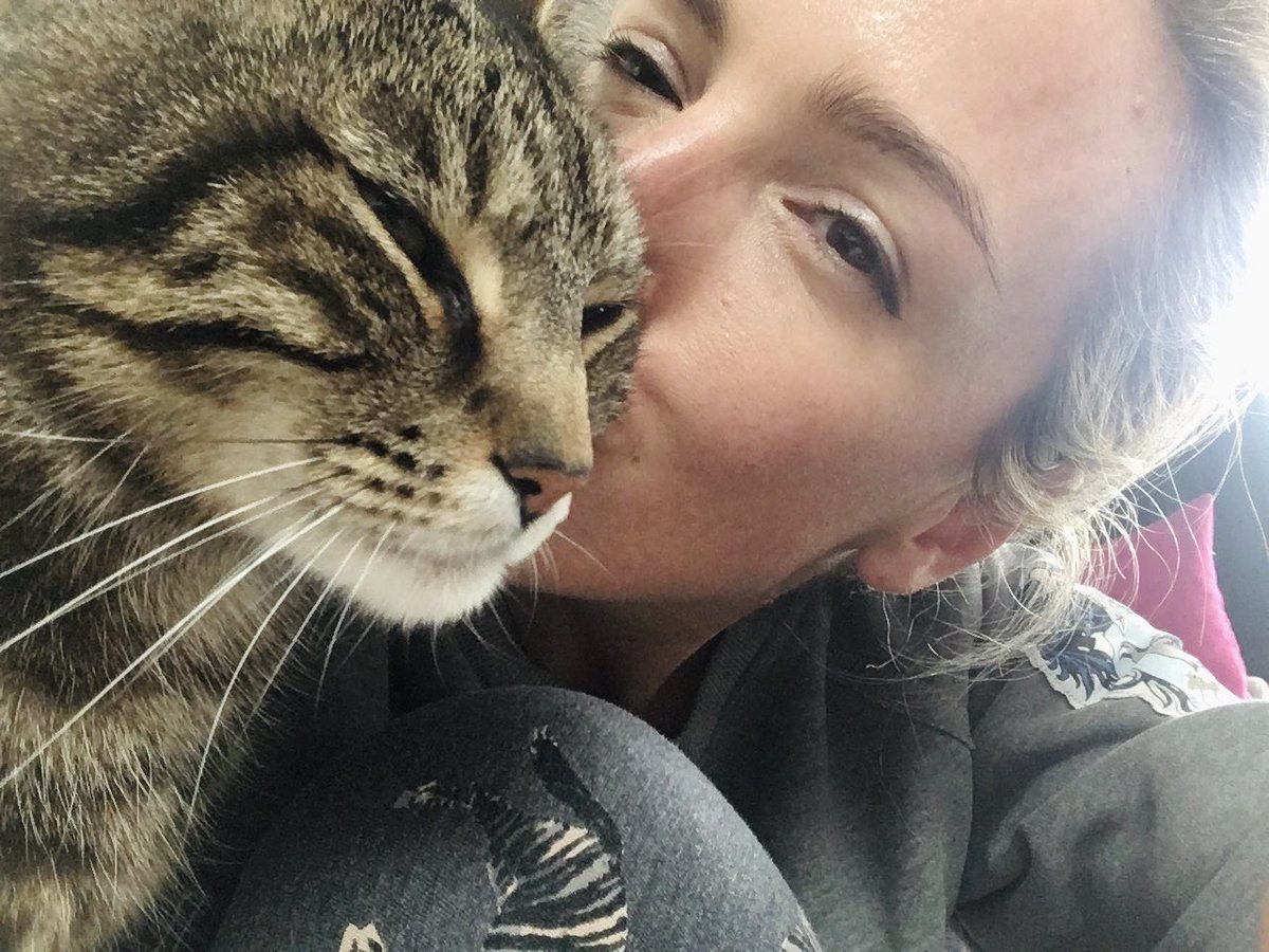 This fur baby is pleased to have us home at last ❤️