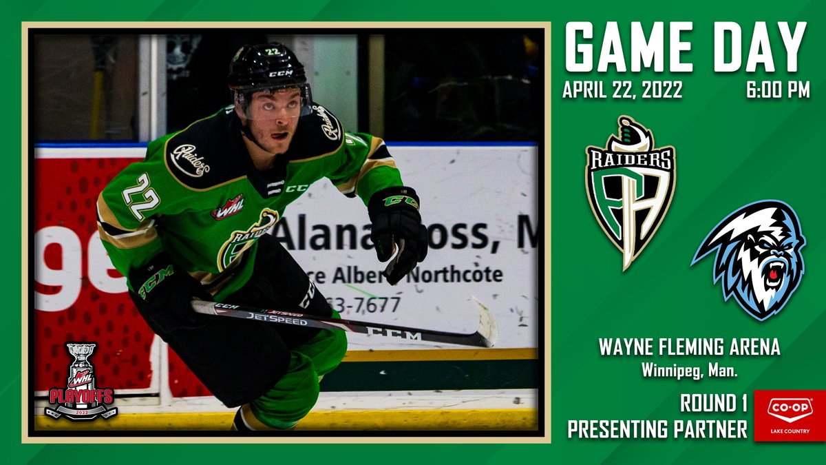 PARaidersHockey's tweet photo. IT'S A PLAYOFFS GAME DAY!
The series begins tonight in Winnipeg against the ICE.
📰 https://t.co/qGY27LV2Wb
⏰ 6 p.m. CST
📻 @CKBI
📺 #WHLLive, Original Joe's, or The Rock and Iron
#GoRaidersGo | #WHLPlayoffs | #WPGvsPA https://t.co/k0Pfl7kVE5