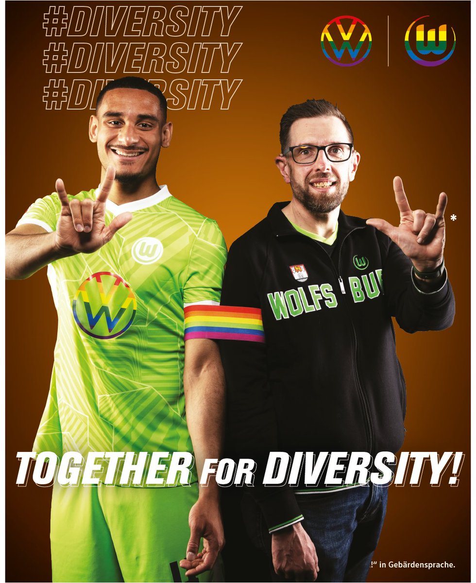 VfLWolfsburg_EN's tweet photo. 🐺 Together for Diversity! 🏳️🌈
Today we'll be wearing our special diversity kits in our match against @Mainz05en!
At VfL Wolfsburg we remain committed to fighting against all forms of discrimination.
#VfLWolfsburg 🟢⚪️ #ForDiversity https://t.co/Po23ffuYQ5