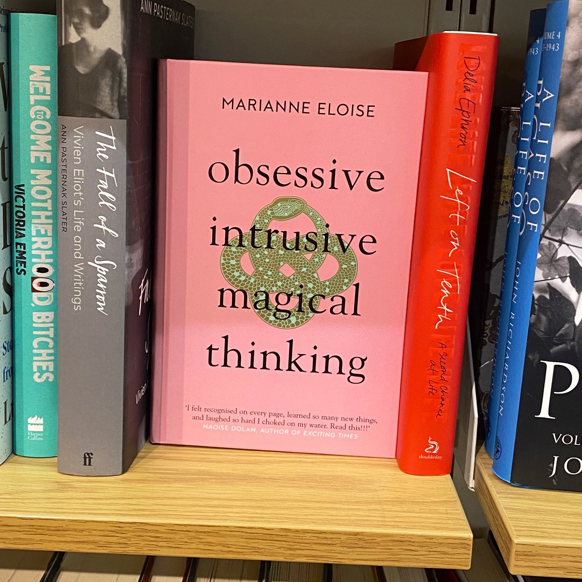 MeganACarroll's tweet photo. Front facing in @WStonesPutney, as it should be! #obsessiveintrusivemagicalthinking https://t.co/OY33O66ZUc