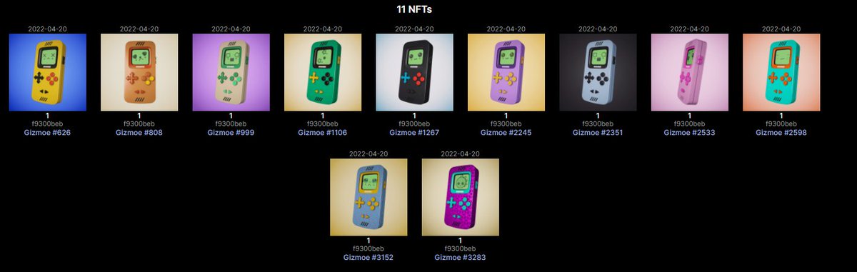 Primz 🇨🇦 (@oilfieldprimz) on Twitter photo Forgot to tweet that i minted 10 <a href="/GizmoeNft/">TheGizmoeProject</a> and bought 2 rares (one not showing) NFTs that you can mod with addons they will have carts later this year right now they have batteries and holo you can add to your custom NFT you can still mint right now btw. Forgot to tweet that i minted 10 <a href="/GizmoeNft/">TheGizmoeProject</a> and bought 2 rares (one not showing) NFTs that you can mod with addons they will have carts later this year right now they have batteries and holo you can add to your custom NFT you can still mint right now btw.