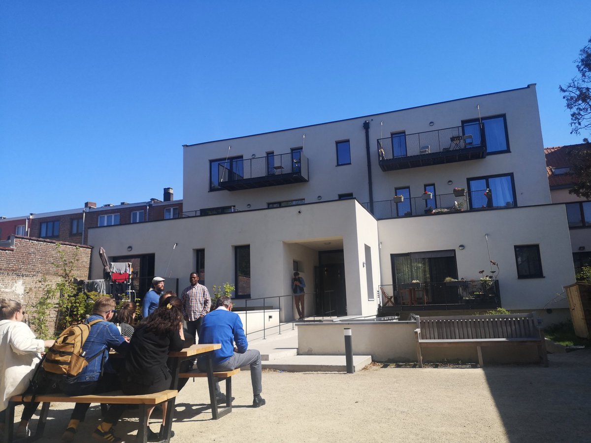 Lovely to catch up with colleagues old and new in Brussels this week for some brainstorming around what the new European CLT Network could look like. And some fab inspo for mixing community space and resident led design via <a href="/BrusselsCLT/">Community Land Trust</a>. 
<a href="/CommLandTrusts/">Community Land Trust Network</a>
#communitylandtrust