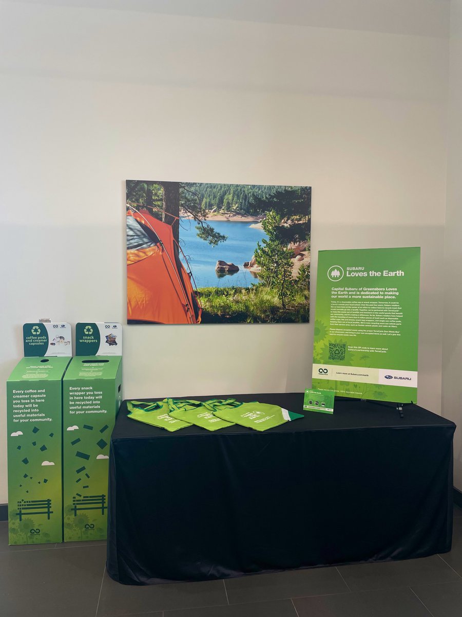 CapitalAutoGSO's tweet photo. Here at Capital of Greensboro we have bins for recycling! We make it super easy to dispose of every day items. All you have to do is come by and drop-off. Together we can make a difference 🌱🌎 https://t.co/049eabtR7K