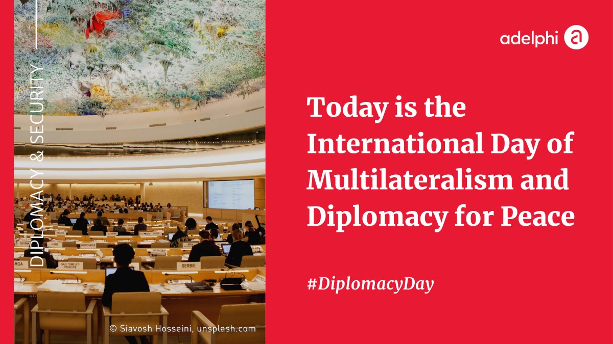 adelphi_berlin's tweet photo. In light of the #ClimateCrisis, #diplomacy and #multilateralism are more important than ever. For valuable insights into 130+ cases of #EnvironmentalConflicts and cooperation worldwide, check out our @ClimateDiplo Programme's Factbook👉https://t.co/zwukaOnfuW #DiplomacyDay https://t.co/boqFTqF9yf