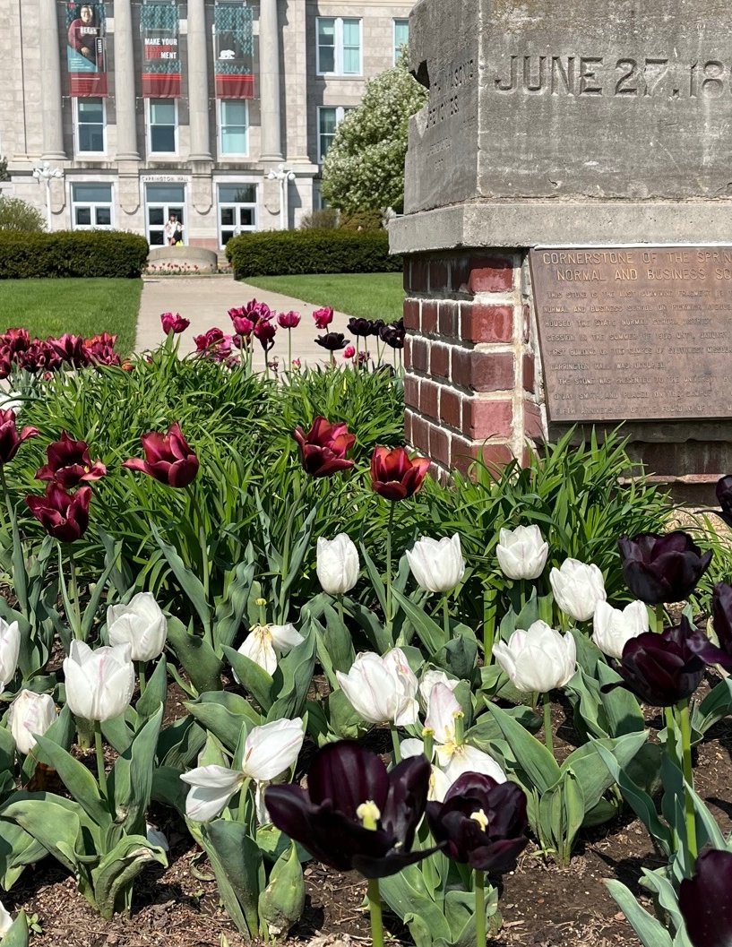 We hope you are enjoying the weather and the beautiful flowers around campus.
