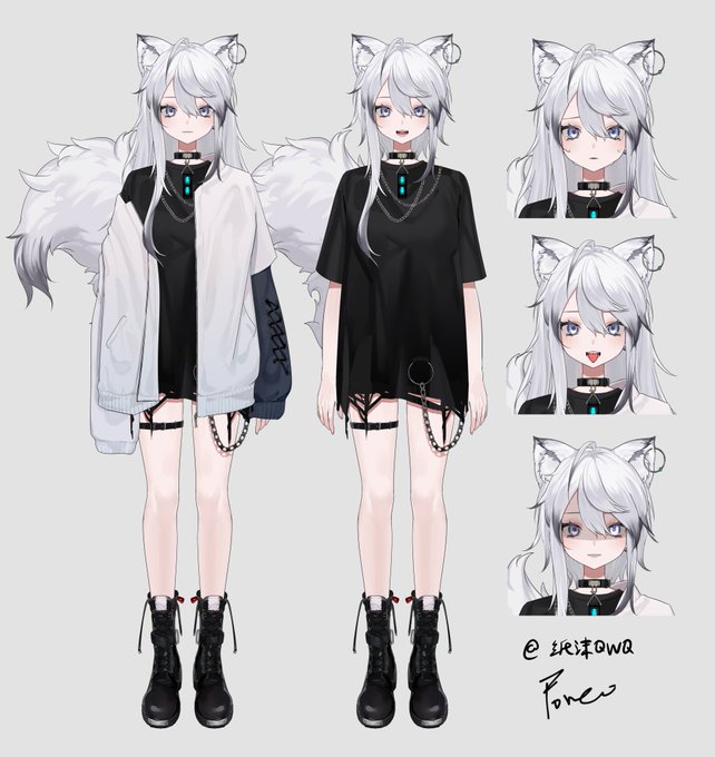 纸沫的立绘展示 