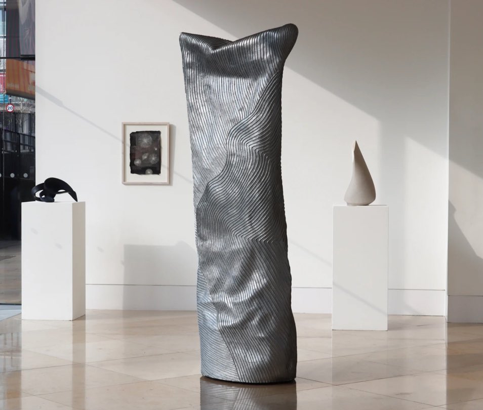 @PangolinLondon’s new exhibition ‘Breadth becomes Air’, by sculptor Eilis O’Connell presents a new body of work that tests the limits of its material.   On view at Kings Place, 90 York Way, London until May 21.