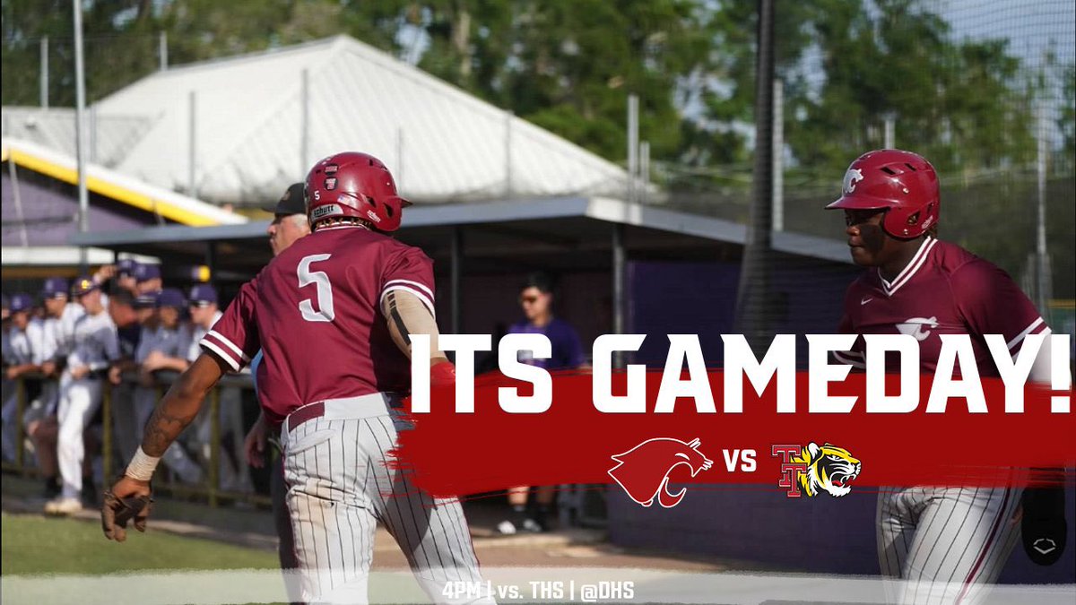 DestrehanBB's tweet photo. As the picture below states... IT'S GAMEDAY! The Fighting Wildcats host their final district game in Game 2 against Terrebonne @ DHS  for 4PM! It's our final regular season home game.. come out, get roudy, show some love for your 2022 District Champs! https://t.co/oRQkbPXeqB