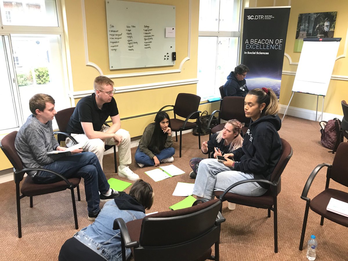 valeria_rg's tweet photo. Wonderful day exploring #ResearchToAction possibilities with a #SocialSciHackaton
The @SouthCoastDTP PhDs came with very insightful and original ideas. And who knows? Maybe some of them will materialize in the near future! 
(And such a great venue for it @CumberlandLodge!) https://t.co/JYRZVjSOxq