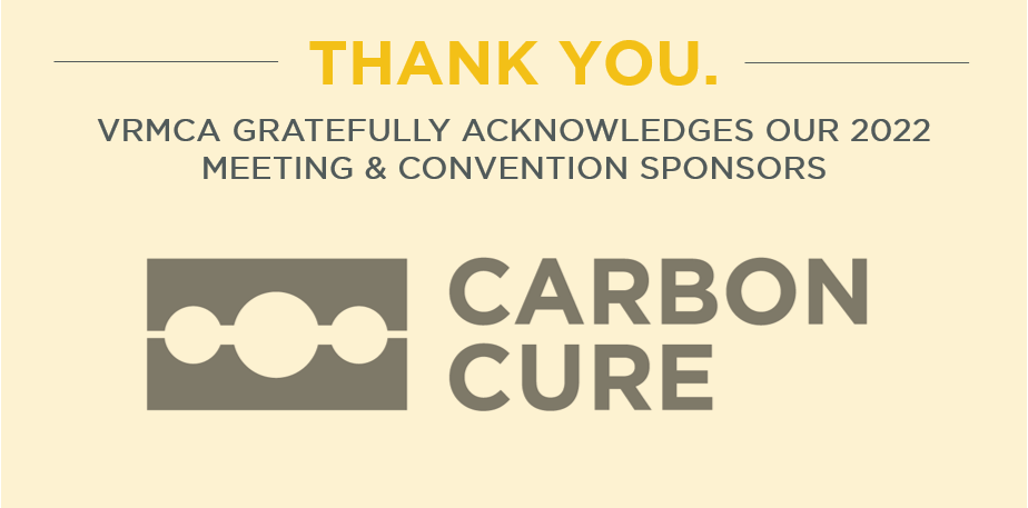 VAReadyMix's tweet photo. Thank you to @CarbonCure for being a VRMCA 2022 Sponsor! To learn more about them, please visit their Web site at https://t.co/uAslsqh1XE #BuildVirginiaStrong #chooseconcrete https://t.co/CwD1MeQ7Aj