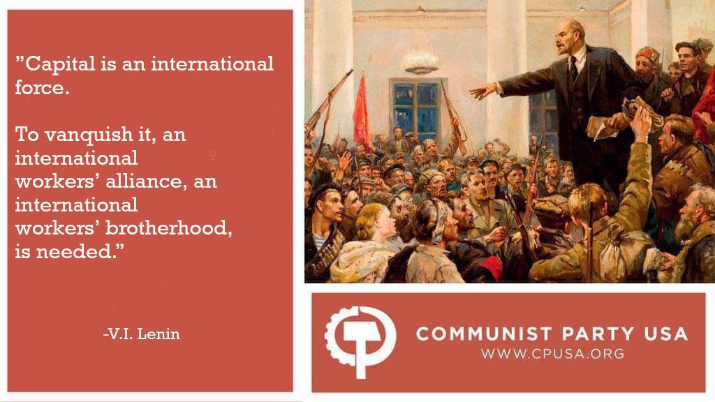 CpusaDepartment's tweet photo. We remember Lenin on the 152nd anniversary of his birth. Lenin was the leader of the Great October Revolution and founder of the 3rd International.
Marxist-Leninist teachings continue to guide the 5 socialist states, as well as Communist and Workers Parties around the world https://t.co/pirokg686W