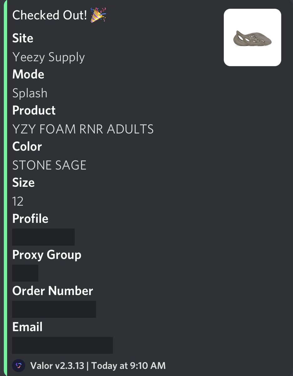 tough drop but still able to get 1 cg: @notify proxies: @LiveProxies @OculusProxies @SlashProxies @NotifyProxies gmail: @aycdio personal bot: @ValorAIO