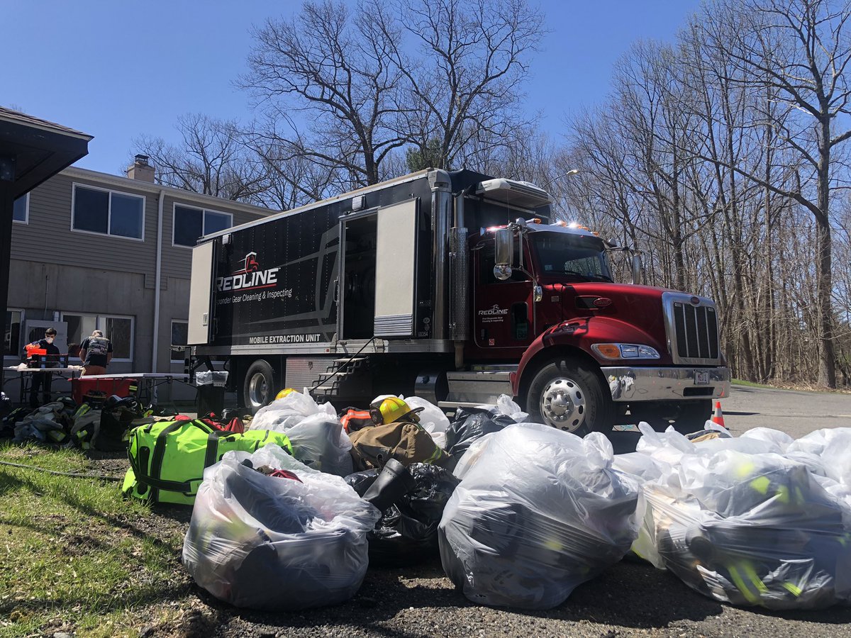 Professional company coming in to decontaminate firefighter gear (including mutual aid ff gear) of any potential asbestos after fire in Seymour. <a href="/NBCConnecticut/">NBC Connecticut</a>