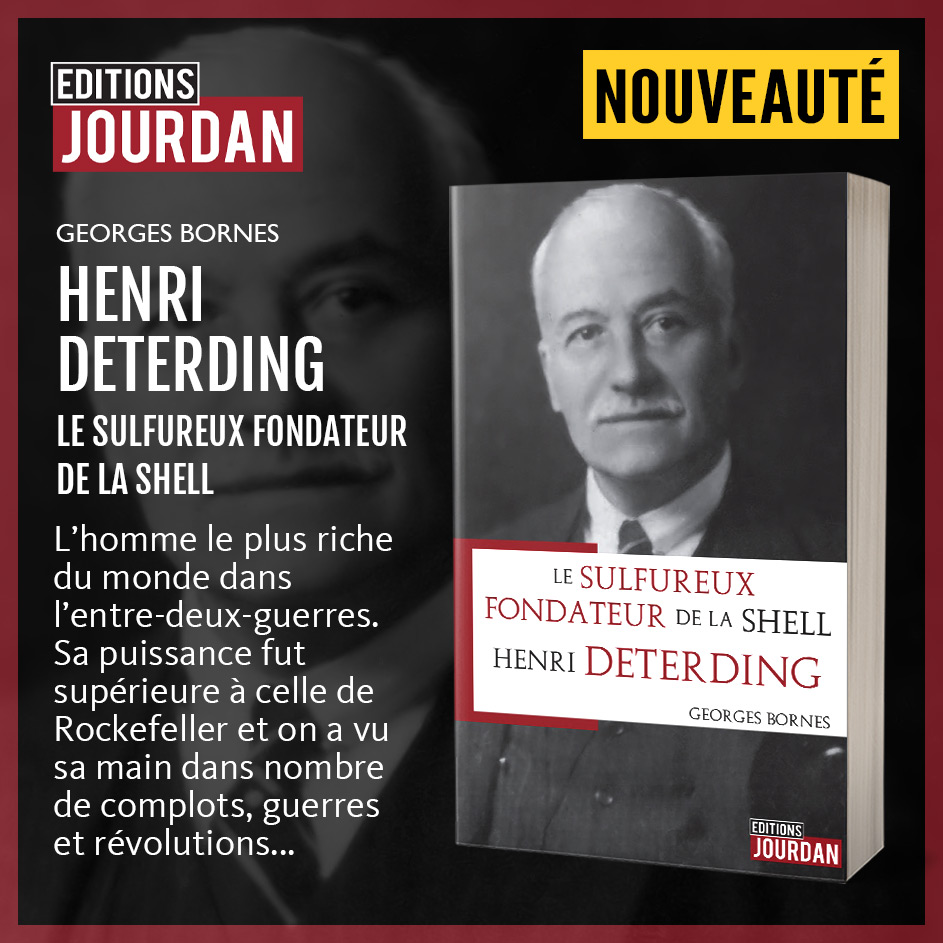NOUVEAUTÉ : HENRI DETERDING - Le récit de cette enquête multiplie les rebondissements entre passé et présent. Il se lit comme un thriller. À un détail près : tout est vrai.

🛒 Disponible en librairie et sur Internet : amazon.fr/sulfureux.../d…