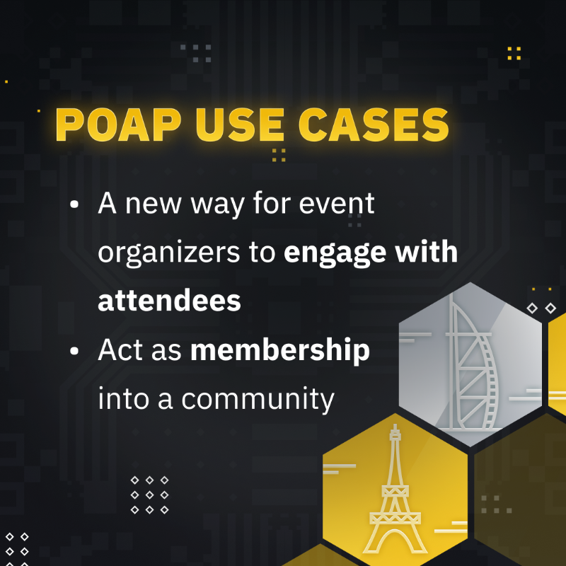 binance's tweet photo. Let's talk POAP.