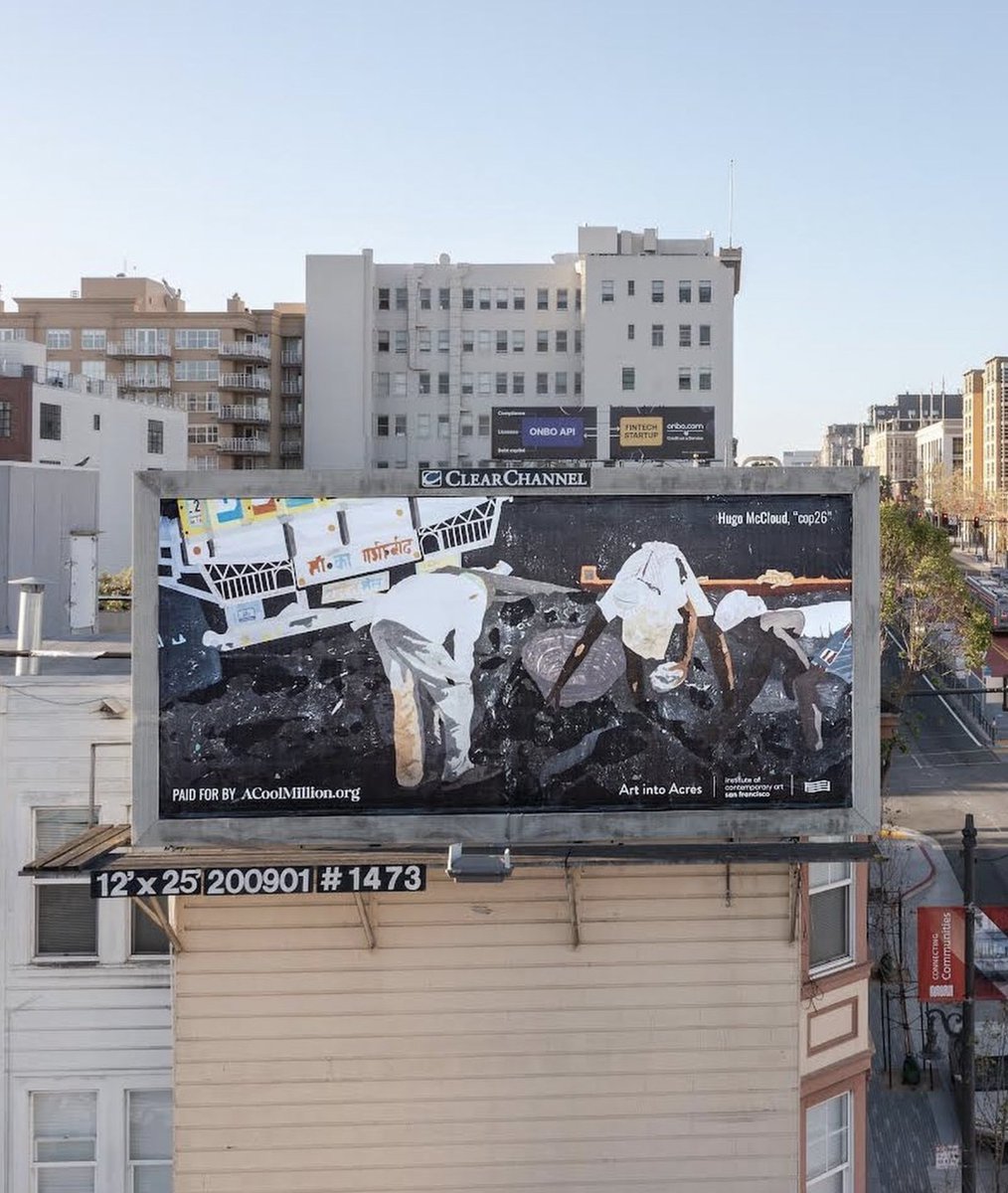 VIELMETTER LOS ANGELES (@vielmetter) on Twitter photo For #EarthDay2022, "cop26" by artist #HugoMcCloud has been installed in San Francisco, CA in partnership with the <a href="/icasanfrancisco/">icasanfrancisco</a> as part of #ACoolMillionCampaign in partnership with <a href="/forfreedoms/">For Freedoms</a> For #EarthDay2022, "cop26" by artist #HugoMcCloud has been installed in San Francisco, CA in partnership with the <a href="/icasanfrancisco/">icasanfrancisco</a> as part of #ACoolMillionCampaign in partnership with <a href="/forfreedoms/">For Freedoms</a>