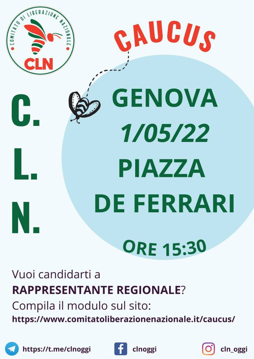 #CLN #Resistenza #DraghiVattene #Caucus