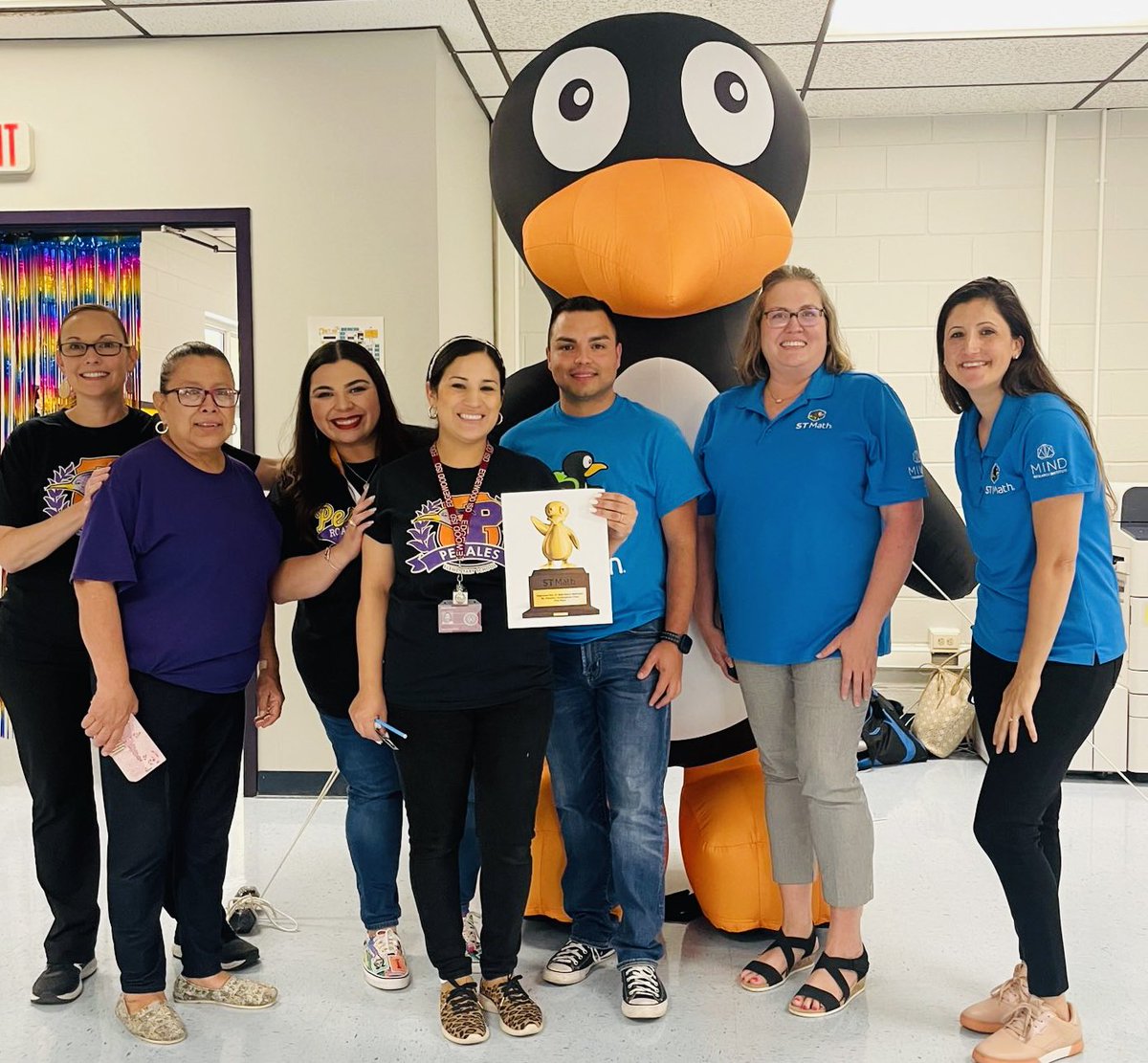 MathReymundo's tweet photo. JiJi stopped by @PeralesESchool to visit the March Mathness champions! Keep up the great work @MrsPlacette18! Thank you to @STMath @Glagrossman0322 and @S_Consilio for making this possible, the students loved it! #EISDMATH @EISDofSA @teri_silva https://t.co/QhsEqsA8wV