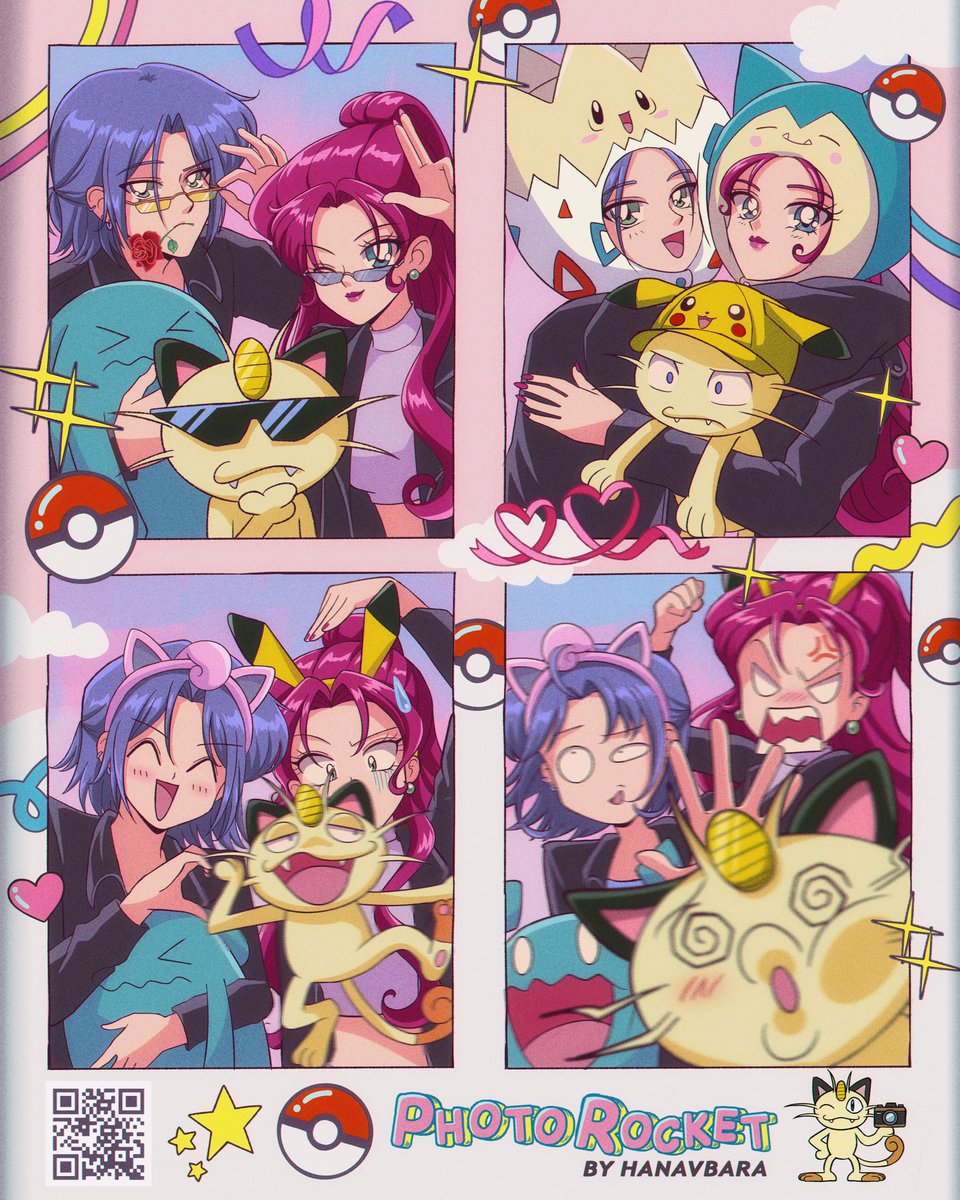 hanavbara's tweet photo. team rocket’s blasting off again 🧨📸💥 https://t.co/lKJdgVgDox