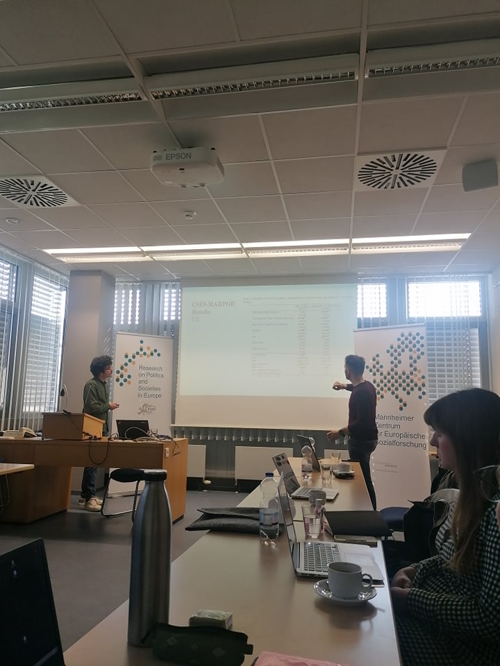 ProConEuProject's tweet image. After so many zoom meetings here we are in @MZESUniMannheim for the ProconEU Colloquium. Great presentations, stimulating discussions and back to normality!
