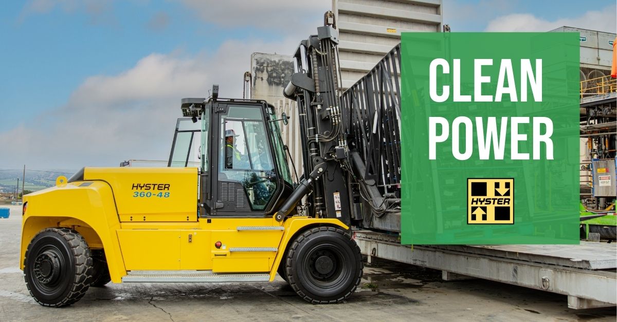 hysterco's tweet photo. The theme of #EarthDay2022 is “Invest in our Planet,” and at Hyster, we get that. #CleanPowerThatMeansBusiness https://t.co/WmtnRwyZl5 https://t.co/TKb2VLanNo