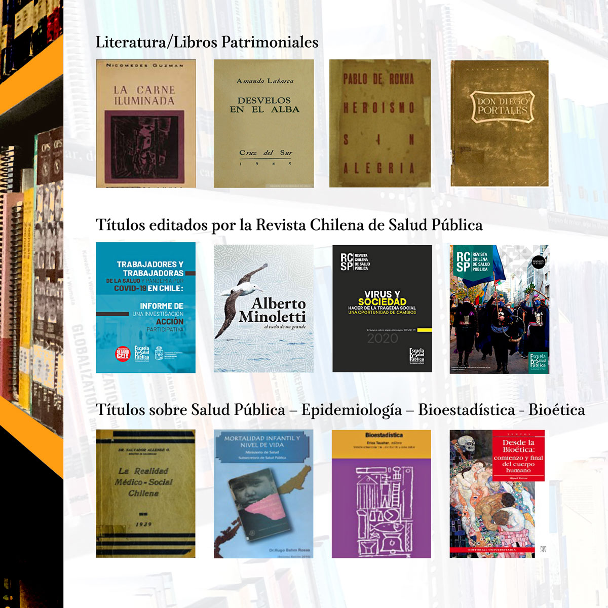 📚En el marco del #DiaInternacionaldelLibro  
Recomendaciones literarias desde la biblioteca “Dr. Hugo Behm R.” de la Escuela de Salud Pública <a href="/esp_uchile/">ESP U. de Chile</a> 
Aprovecha el fin de semana y revisa esta interesante selección de artículos electrónicos disponibles
saludpublica.uchile.cl/noticias/18570…