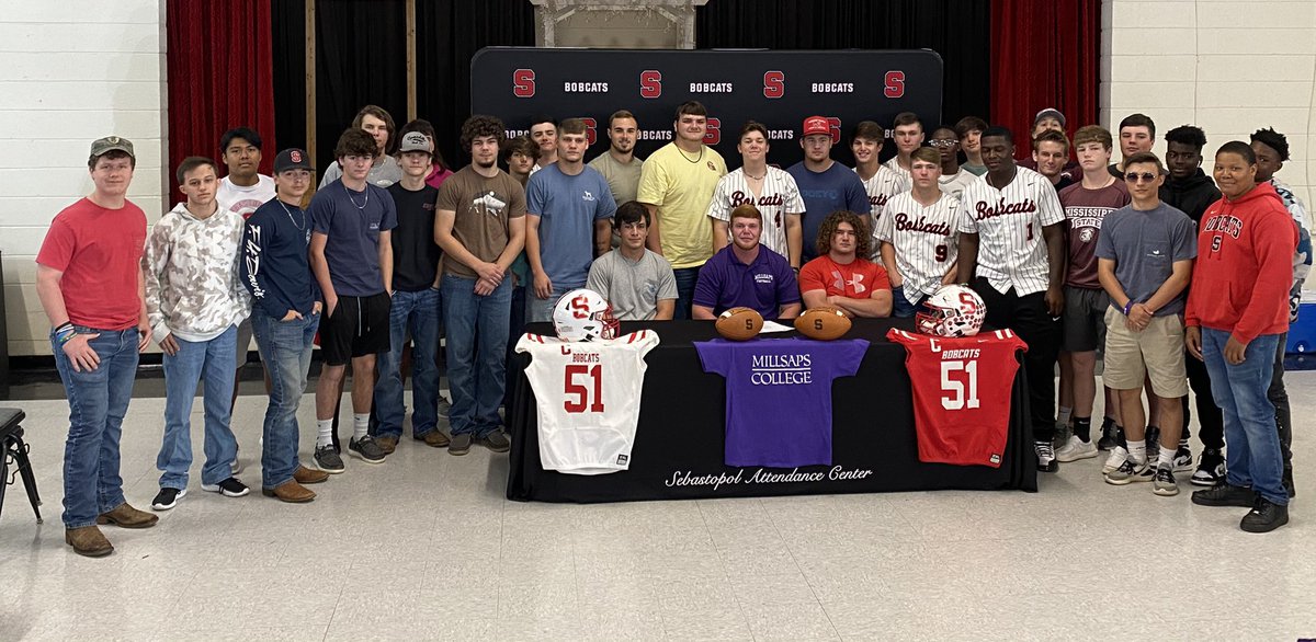 football_bobcat's tweet photo. Congrats Morgan Harper on signing with Millsaps today! Hard work pays off. Good luck next year!  We are rooting for you. Millsaps is getting a great one. https://t.co/hAVlk2OvZP