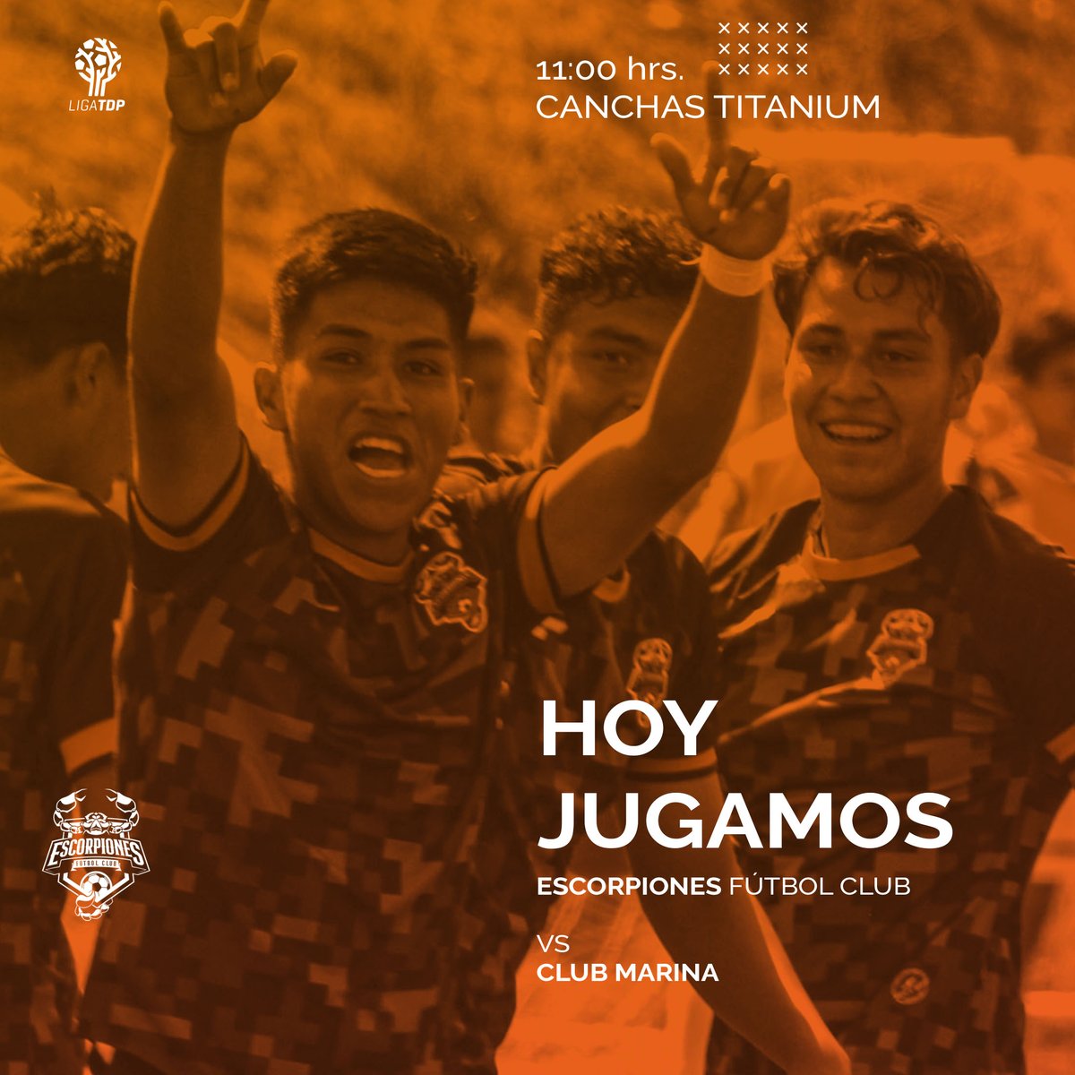 somoszacatepec's tweet photo. Hoy jugamos la última hornada de @LigaTDP y Escorpiones Fútbol Club recibe a #ClubMarina
#EstoEsEscorpiones https://t.co/J6cH2VCMvR