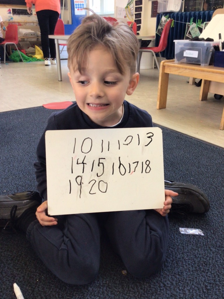 rec_hp's tweet photo. We have been practising writing our numbers to 20 this week. Here are some examples of how we have got on #maths #EYFS https://t.co/6psHIb5h5S