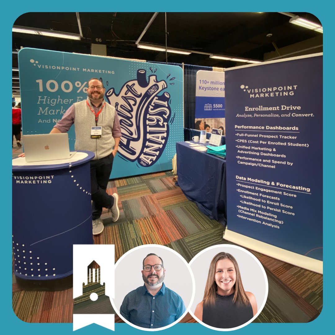 vispoint's tweet photo. Eric and Lindsay are in Chicago this week for NAGAP's 2022 Graduate Enrollment Management Summit - come and find them if you're there too! 
#highered #nagap #nagap2022 #higheredmarketing #enrollmentmanagement #conference https://t.co/8wj5JCVc00