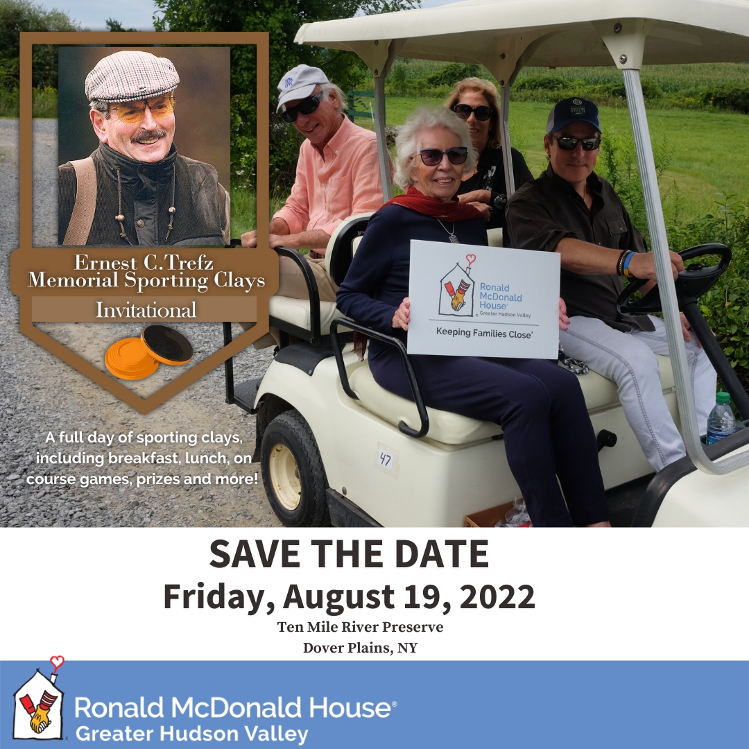 Announcing our 2022 Ernest C. Trefz Memorial Sporting Clays Invitational!
Mark Your Calendars! Friday August 19, 2022 at Ten Mile River Preserve! Check back on our website for updated information and be on the look out for registration opening soon!