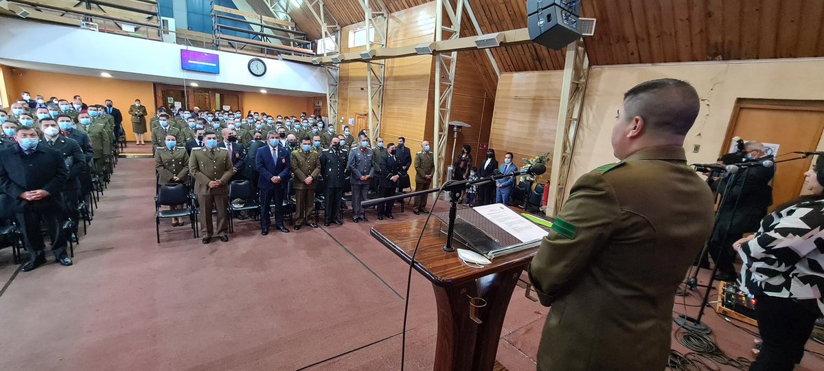 CarabLosRios's tweet photo. En 3ªIglesia @ACyMChile #Valdivia se realizó Culto de Acción de Gracias por 95°aniversario institucional.Jefe de Zona #LosRios,Gral Alex Muñoz presidió actividad,asistiendo Seremi @godoimillan,autoridades institucionales,@Ejercito_Chile @PDI_CHILE,@Gendarmeria_CL y @Armada_Chile https://t.co/78qWP5XSUC