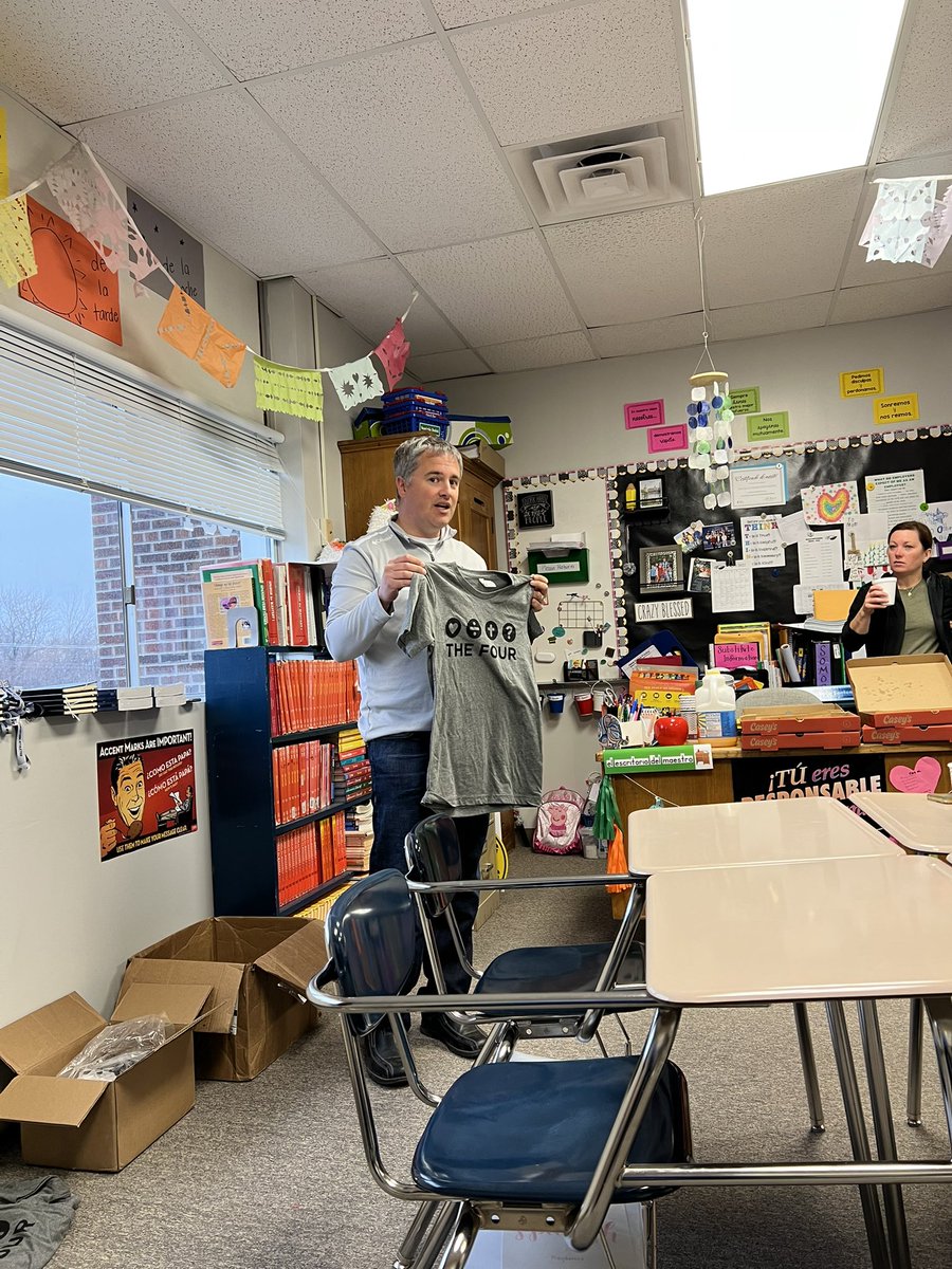 It was awesome to have @WCentralFCA visit our huddle Wednesday morning!!!   We appreciate him and all the support from surrounding communities and believers.  Our kids are looking forward to summer FCA camps.