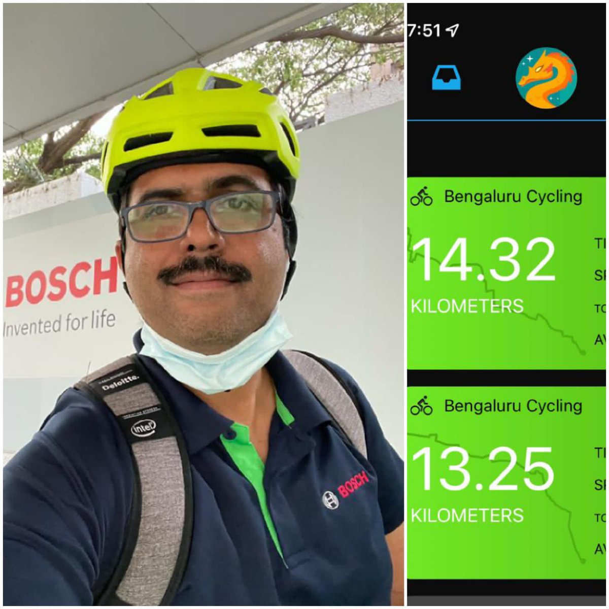 Srinaths112's tweet photo. Cycle2work, my first !!!
Looking fwd for more, thank #BGSW for the facilities provided for cyclists. https://t.co/AHsvLsMawf