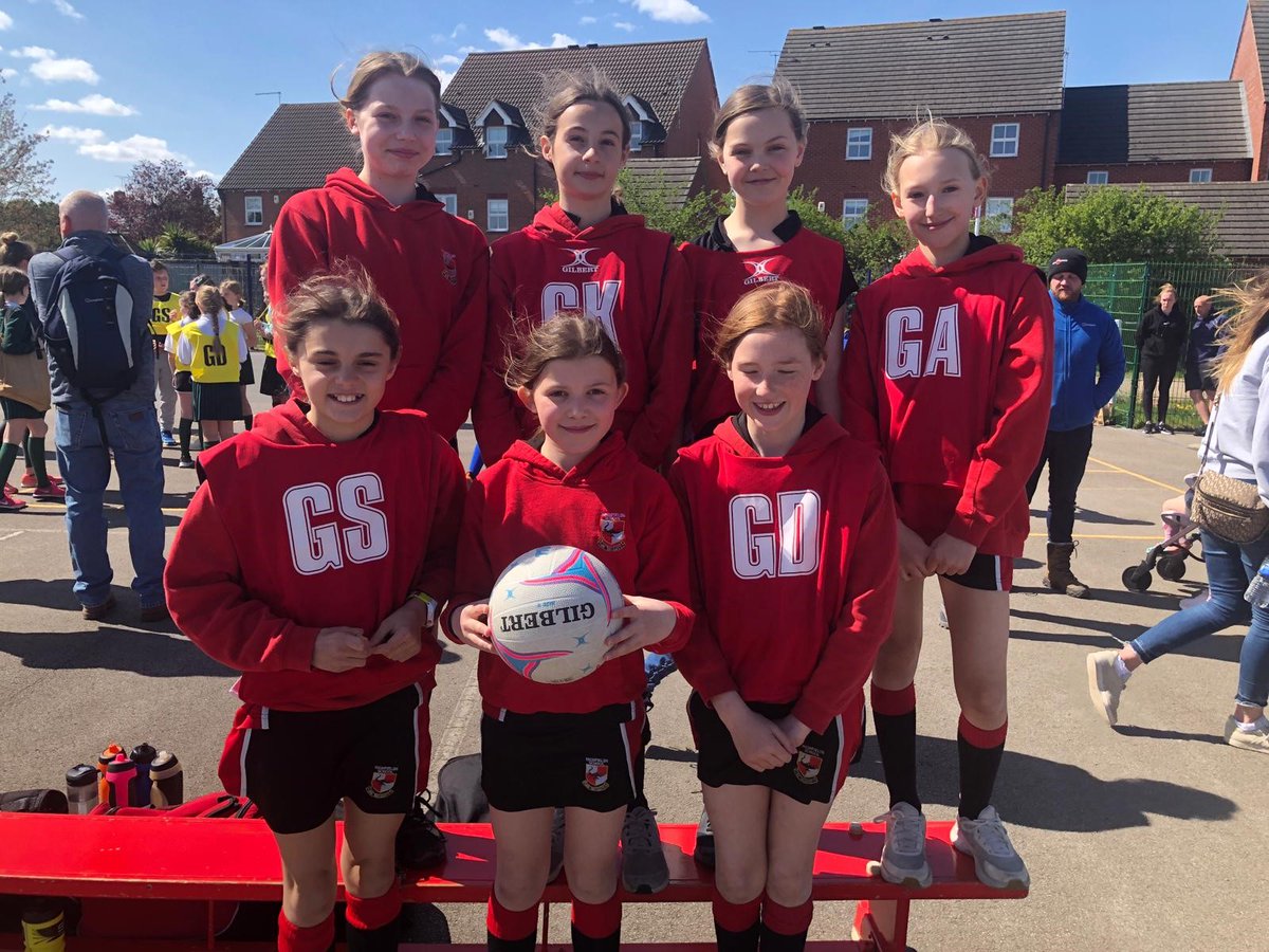 HighfieldsNG24's tweet photo. Congratulations to our netball squad who got through to the quarter finals in the Spring Netball Tournament @BarnbyRoad today. The squad showed tremendous resilience and team playing. Well done to all! @Highfields_PE @HeadNewark #teamplaying https://t.co/o8HYB0pcvX