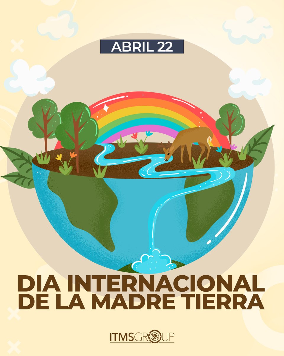 ITMSGroupInc's tweet photo. El 22 de abril se celebra el Día Internacional de la Madre Tierra, el objetivo es de concienciar a la humanidad sobre los problemas generados por la superpoblación, la contaminación, la conservación de la biodiversidad y otras preocupaciones.
#ITMSGroup #DiaDeLaTierra #EarthDay https://t.co/Bi2uR7rOFV